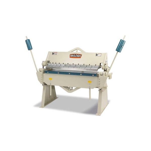 Baileigh Industrial Holdings Baileigh Industrial Heavy Duty Manually Operated Box and Pan Finger Brake, 4'L, 12 Gauge 1000404 - main